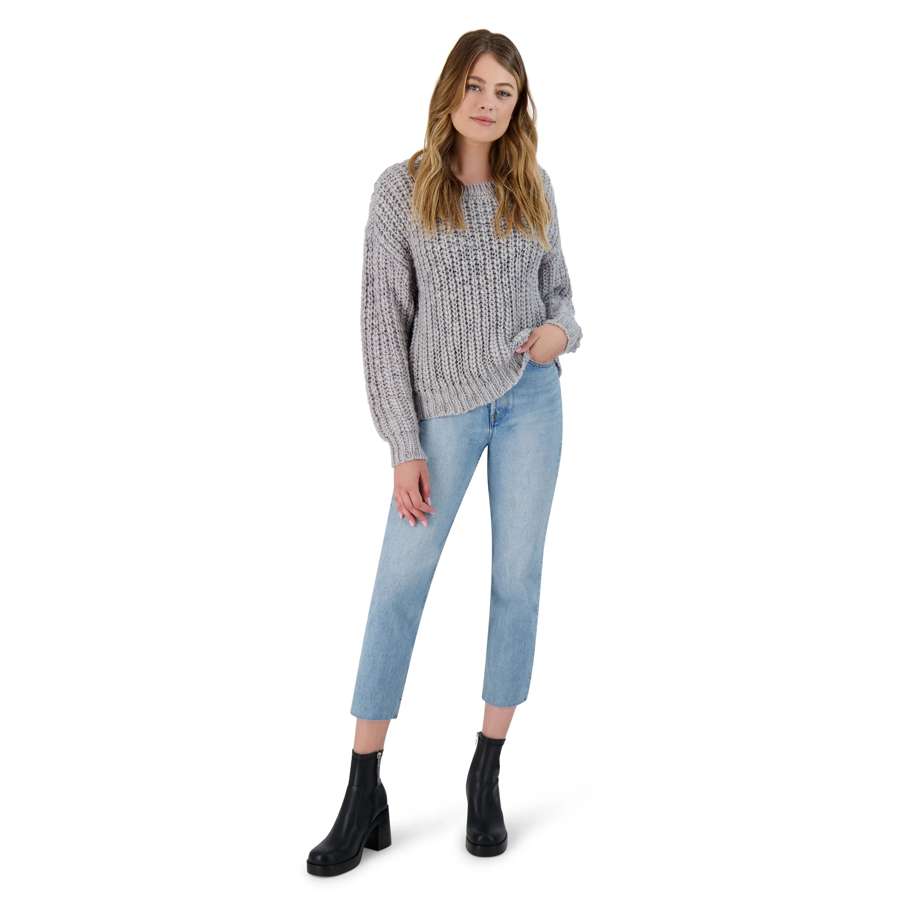 BREAKFAST IN BED SWEATER DUSTY BLUE