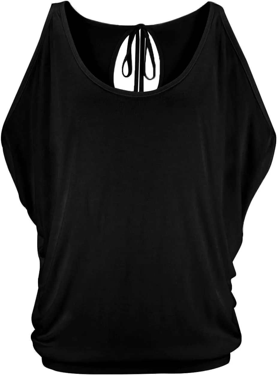 LEIYEE Womens Summer Cold Shoulder Tops Short Sleeve T Shirts Pullover Sexy Casual Dolman Blouses