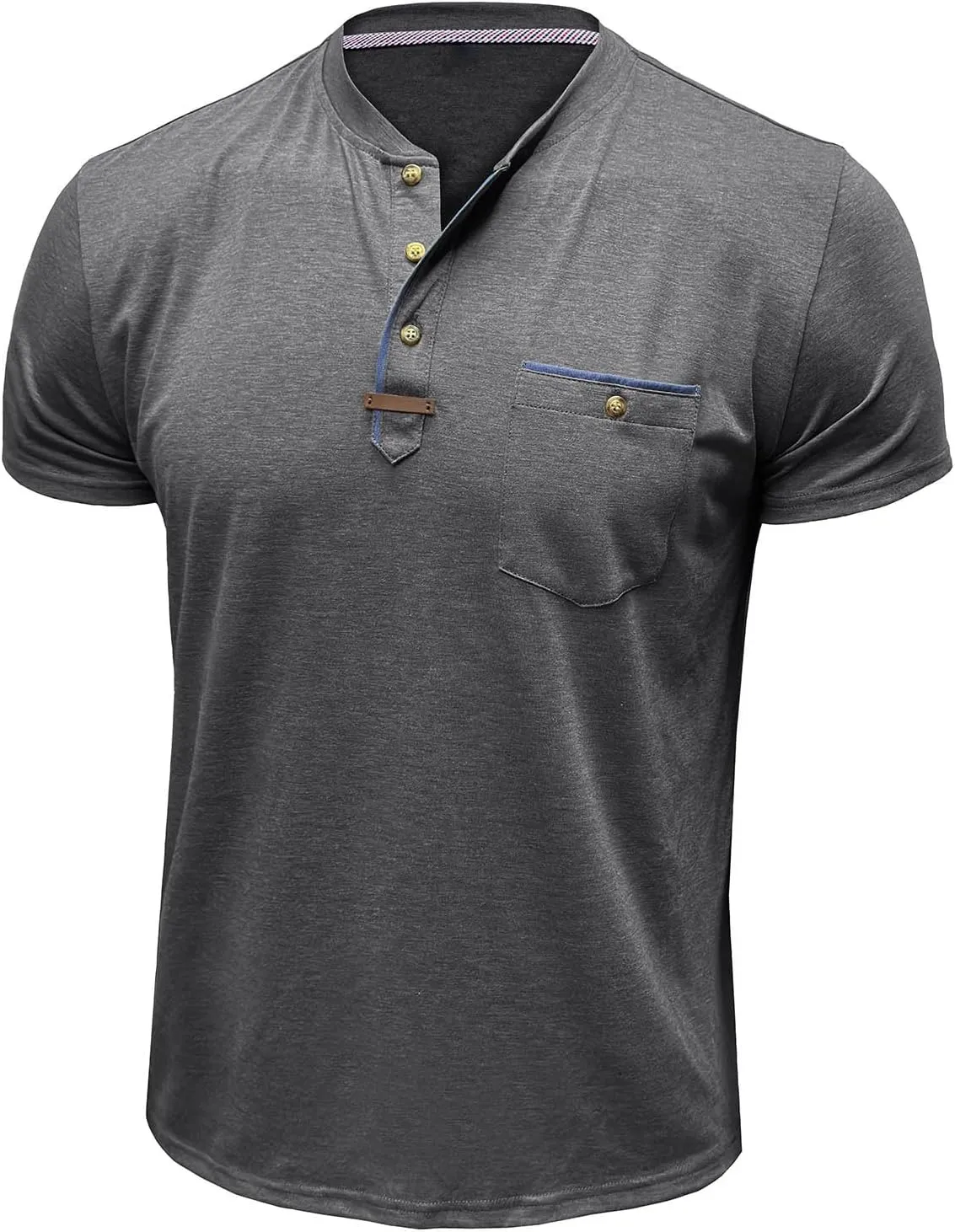 Men's Short Sleeve Polo Shirt Casual Classic Cotton Summer Lightweight T Shirts Golf Tee Tops with Pocket