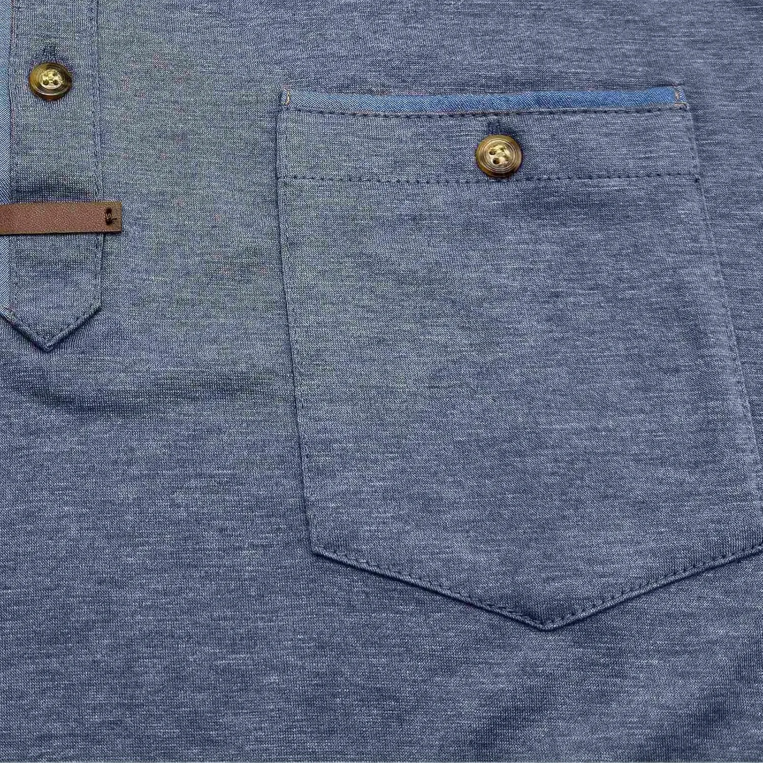 Men's Short Sleeve Polo Shirt Casual Classic Cotton Summer Lightweight T Shirts Golf Tee Tops with Pocket