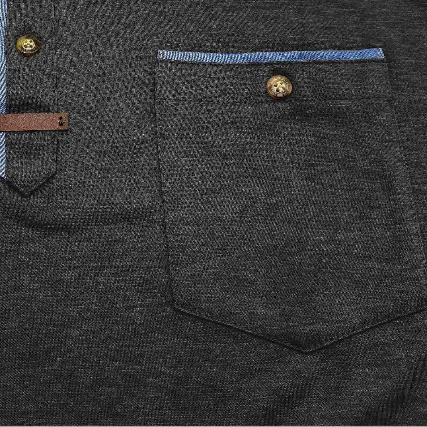 Men's Short Sleeve Polo Shirt Casual Classic Cotton Summer Lightweight T Shirts Golf Tee Tops with Pocket