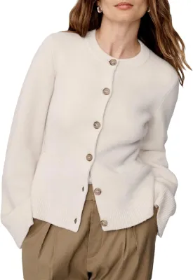 Women's Cardigan Sweaters Long Sleeve Button Down Casual Lightweight Knit Outwear