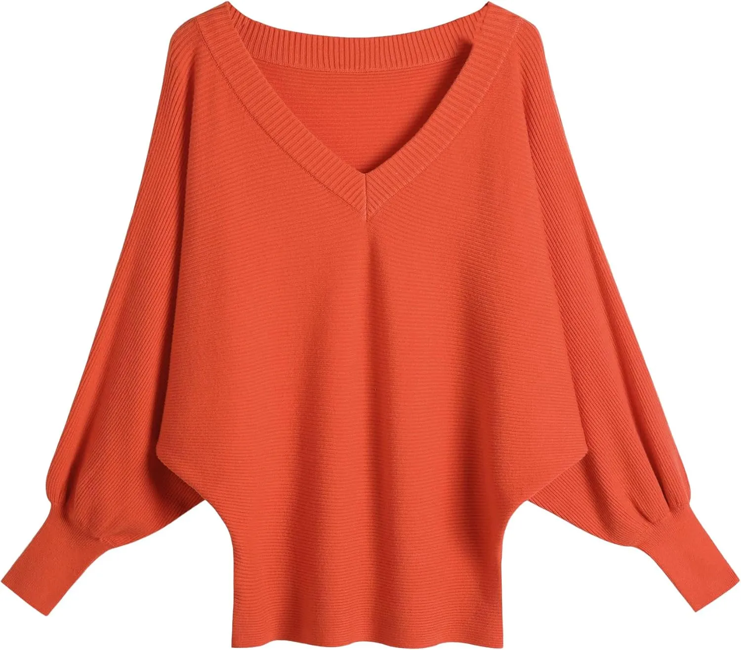 Women's Oversized V Neck Fuzzy Sweaters 2025 Casual Loose Long Sleeve Chunky Knit Pullover Jumper Tops